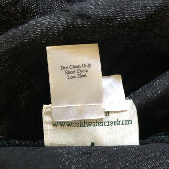 Coldwater Creek peacock poncho velvety with fringe excellent like new condition - Picture 12 of 15